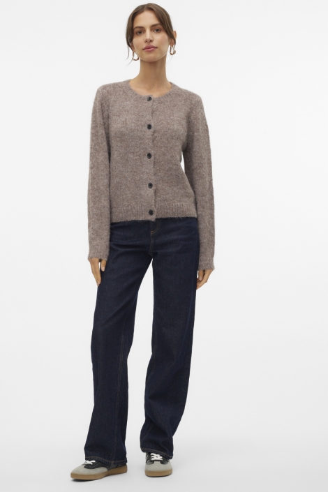 Vero Moda vmnovah ls o-neck button cardi ga n